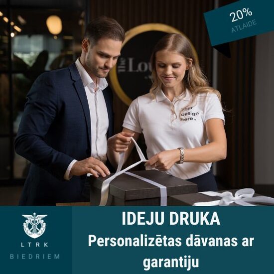 20% atlaide personalizētām biznesa dāvanām